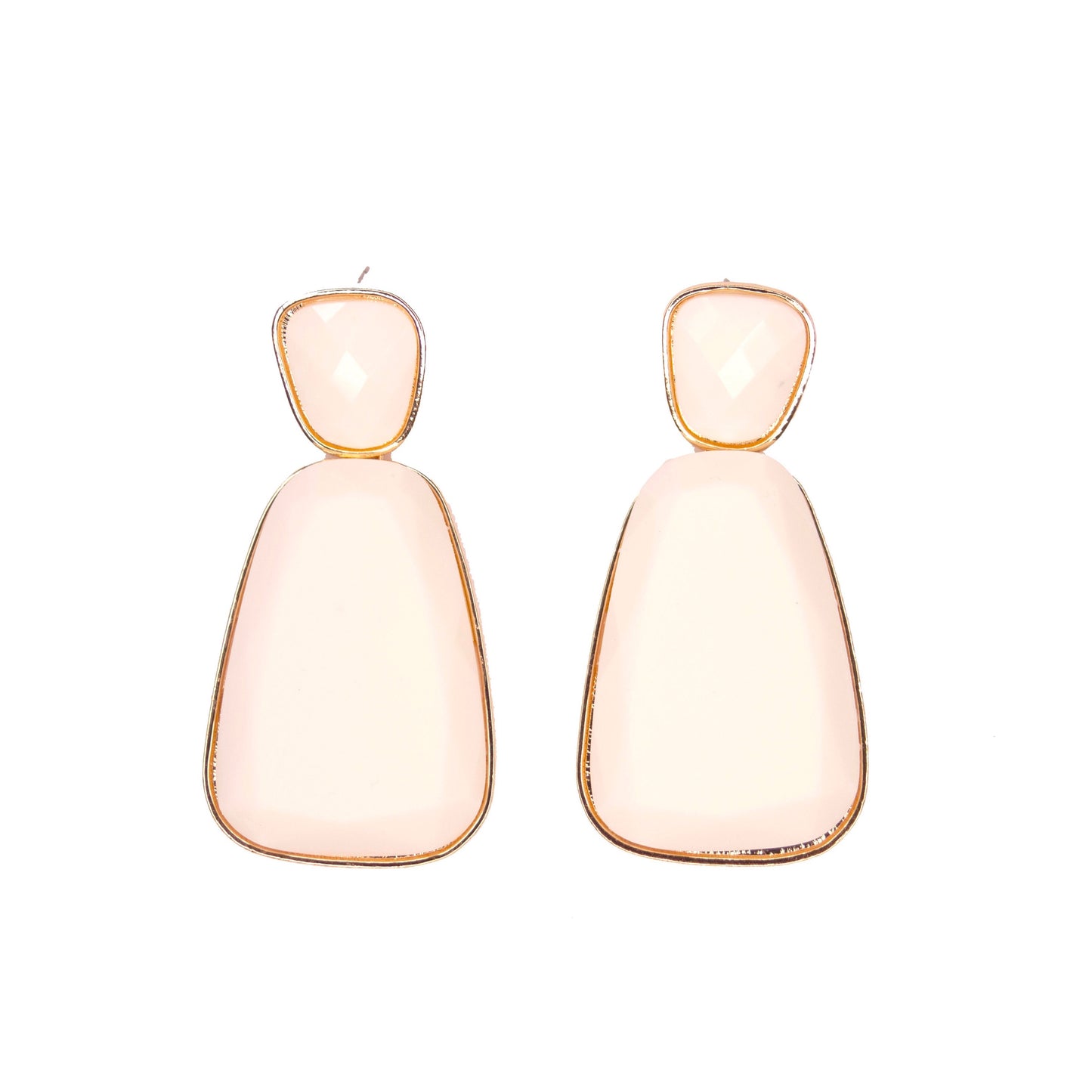 Vintage Drop Earrings White