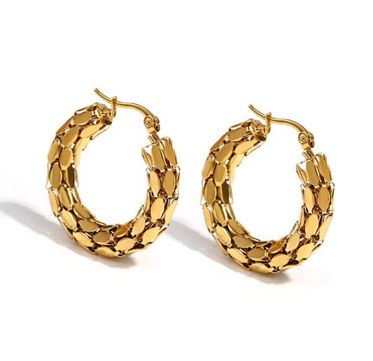Wrapped Hoop Earrings