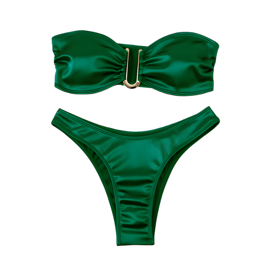 Bandeau Bikini- Green