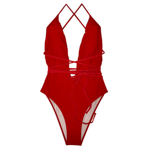 Luanda - Red swimsuit