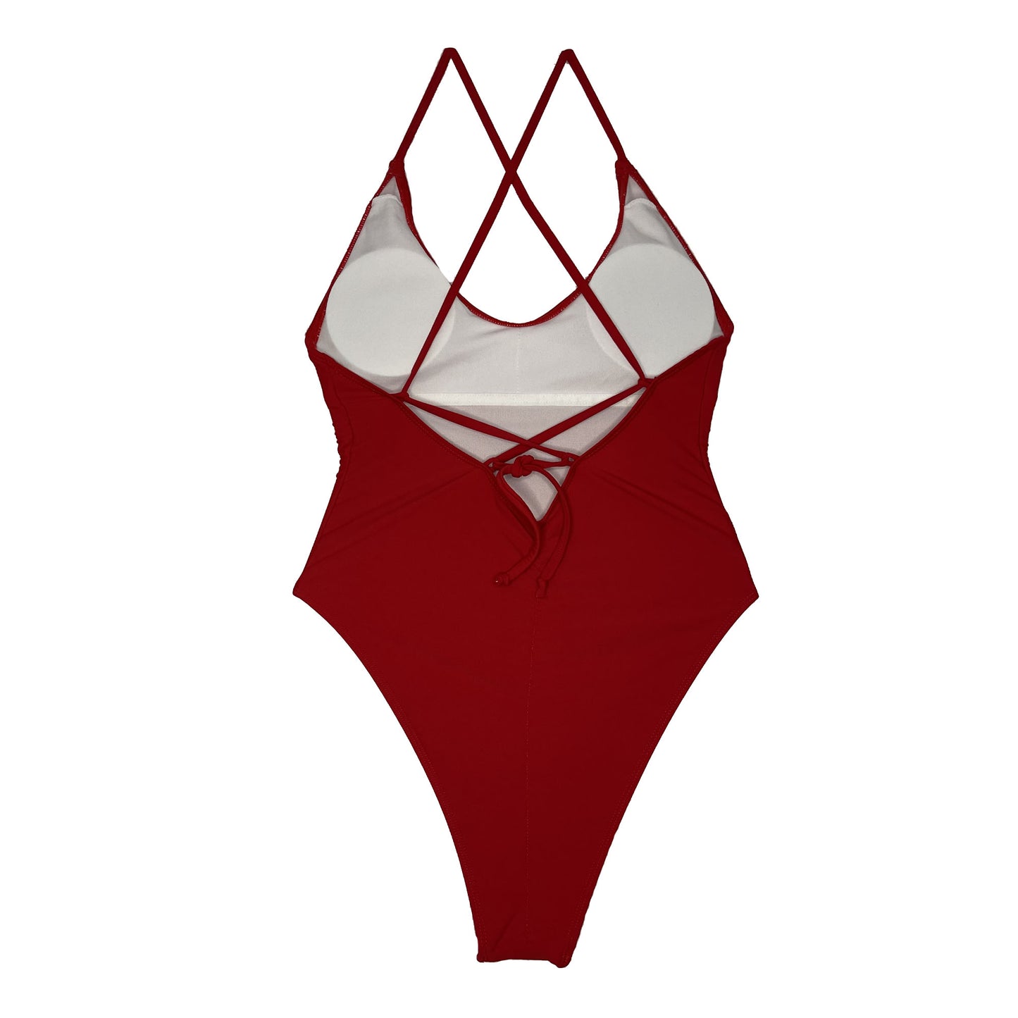 one piece swimsuit red