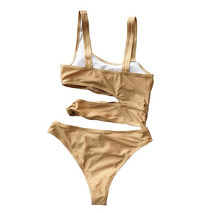 One piece Swimsuit Swimwear Beachwear Spa Fitness Yoga Vintage Boho Gold